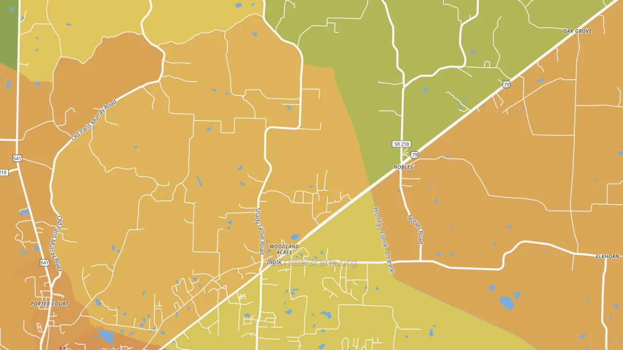 India, TN Map of Vandalism Rates