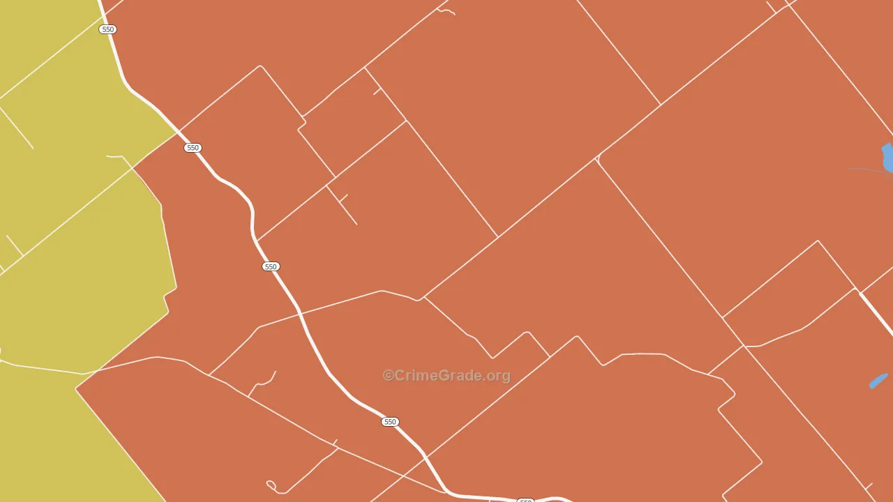 Indian Creek Settlement, IN Map of Vandalism Rates
