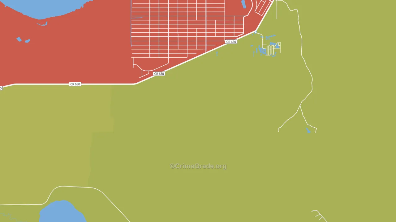 Indian Lake Estates, FL Map of Vandalism Rates