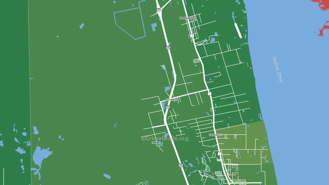 Indian River Park, Mims, FL Map of Vandalism Rates