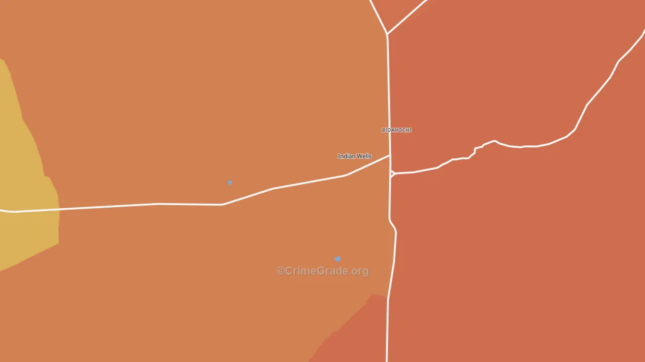 Indian Wells, AZ Map of Vandalism Rates