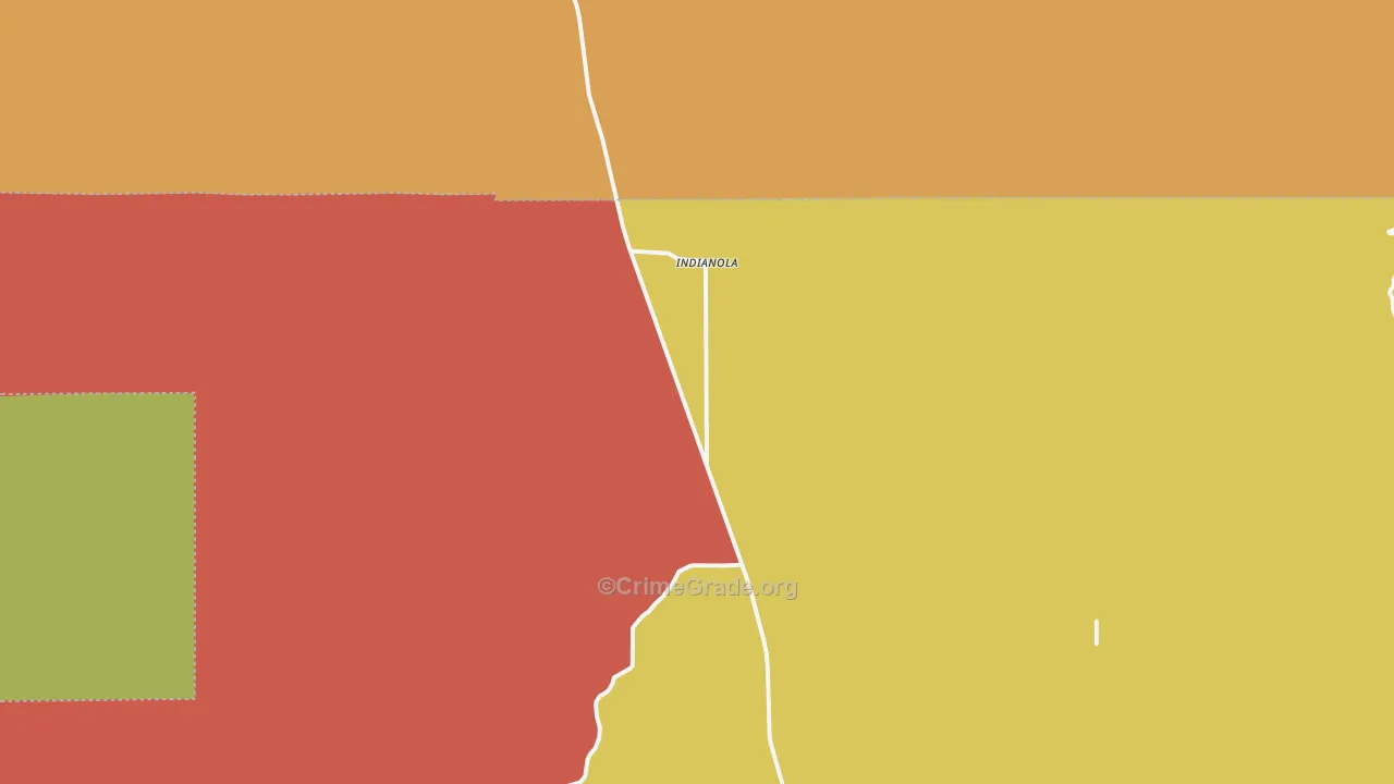 Indianola, UT Map of Vandalism Rates