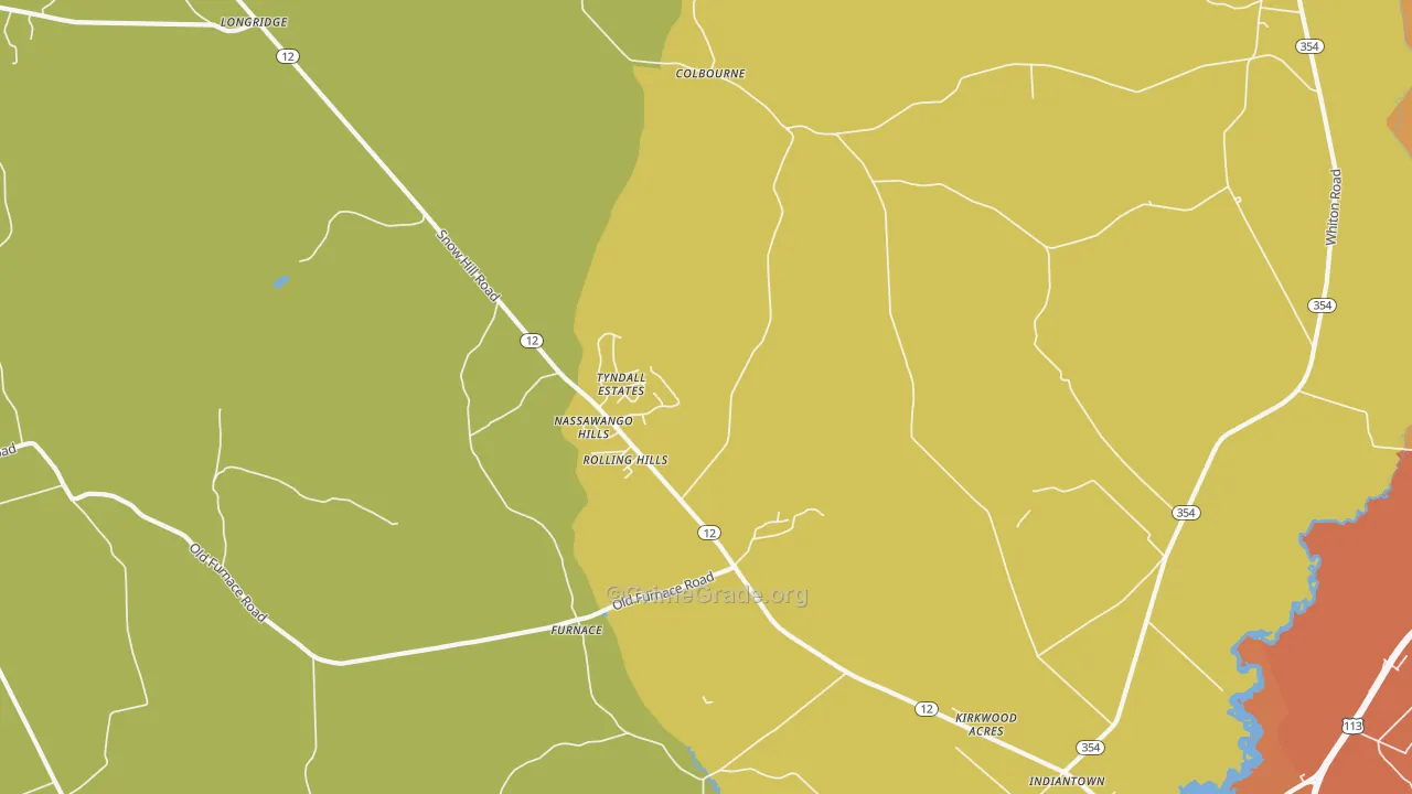 Indiantown, MD Map of Vandalism Rates