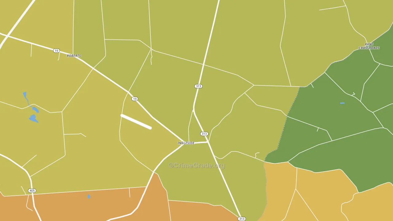 Ingleside, MD Map of Vandalism Rates