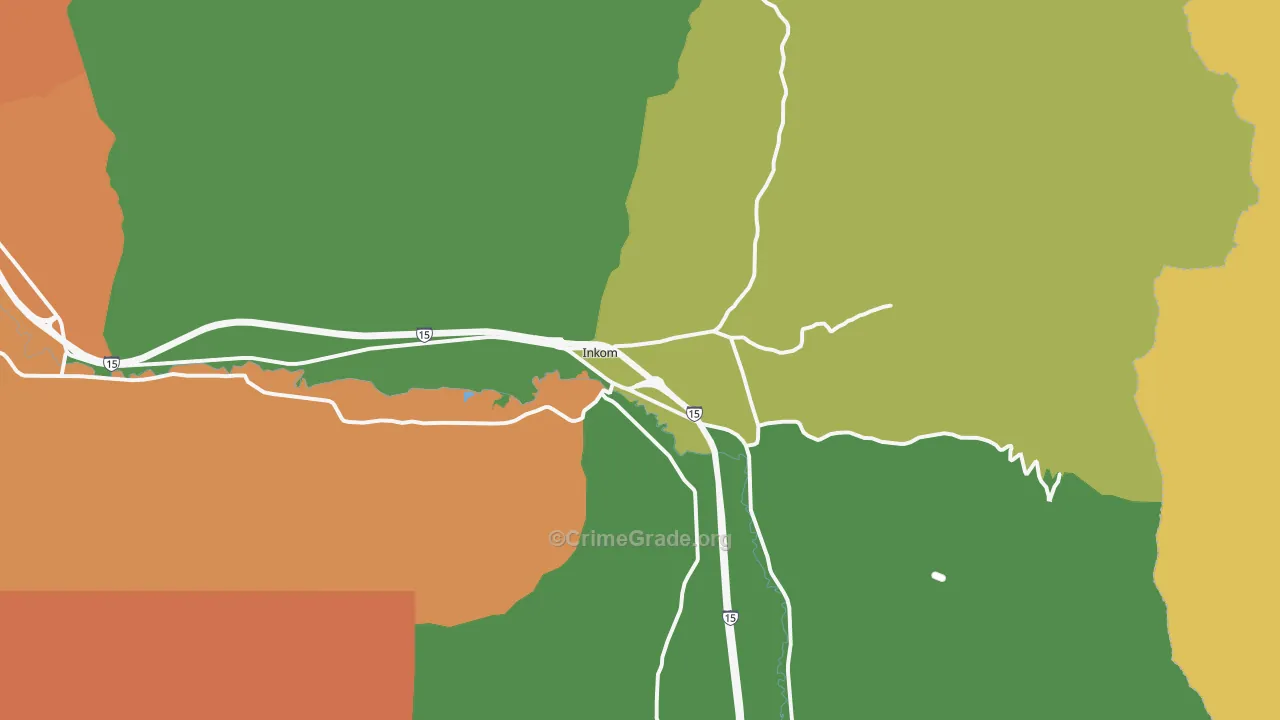 Inkom, ID Map of Vandalism Rates