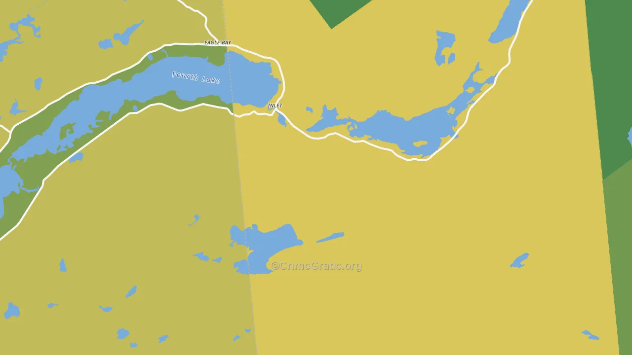 Inlet, NY Map of Vandalism Rates