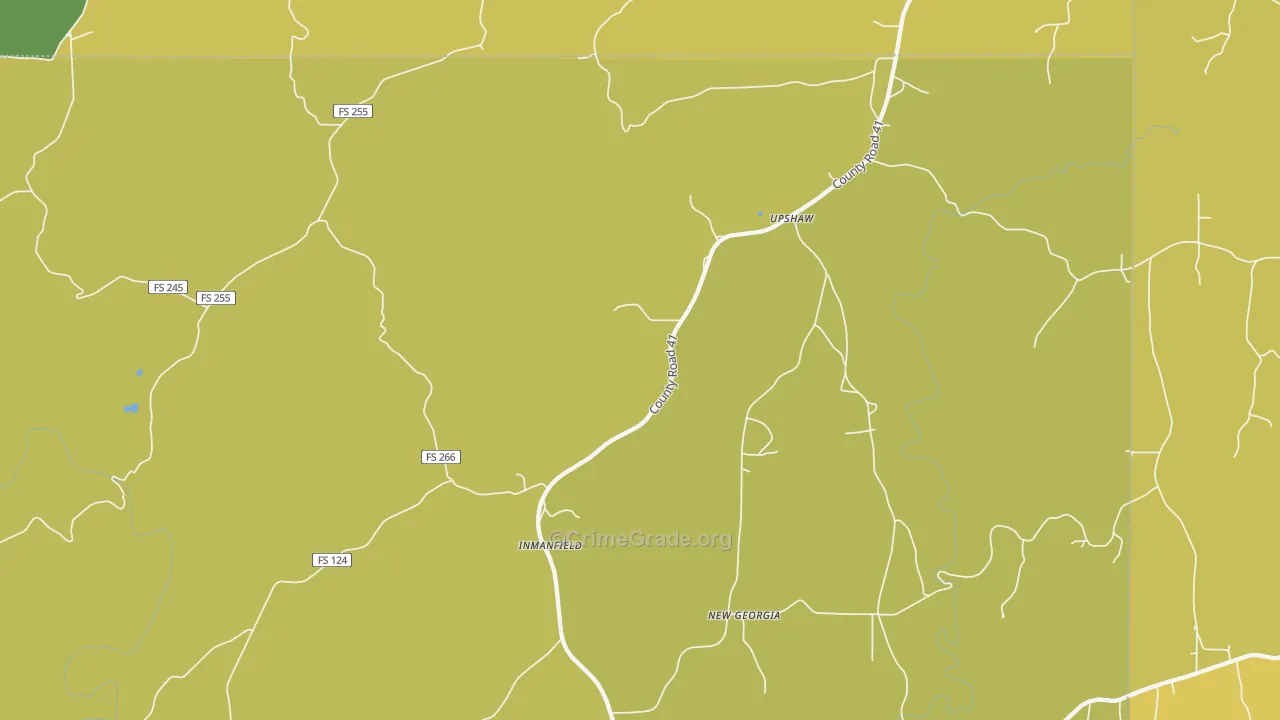 Inmanfield, AL Map of Vandalism Rates