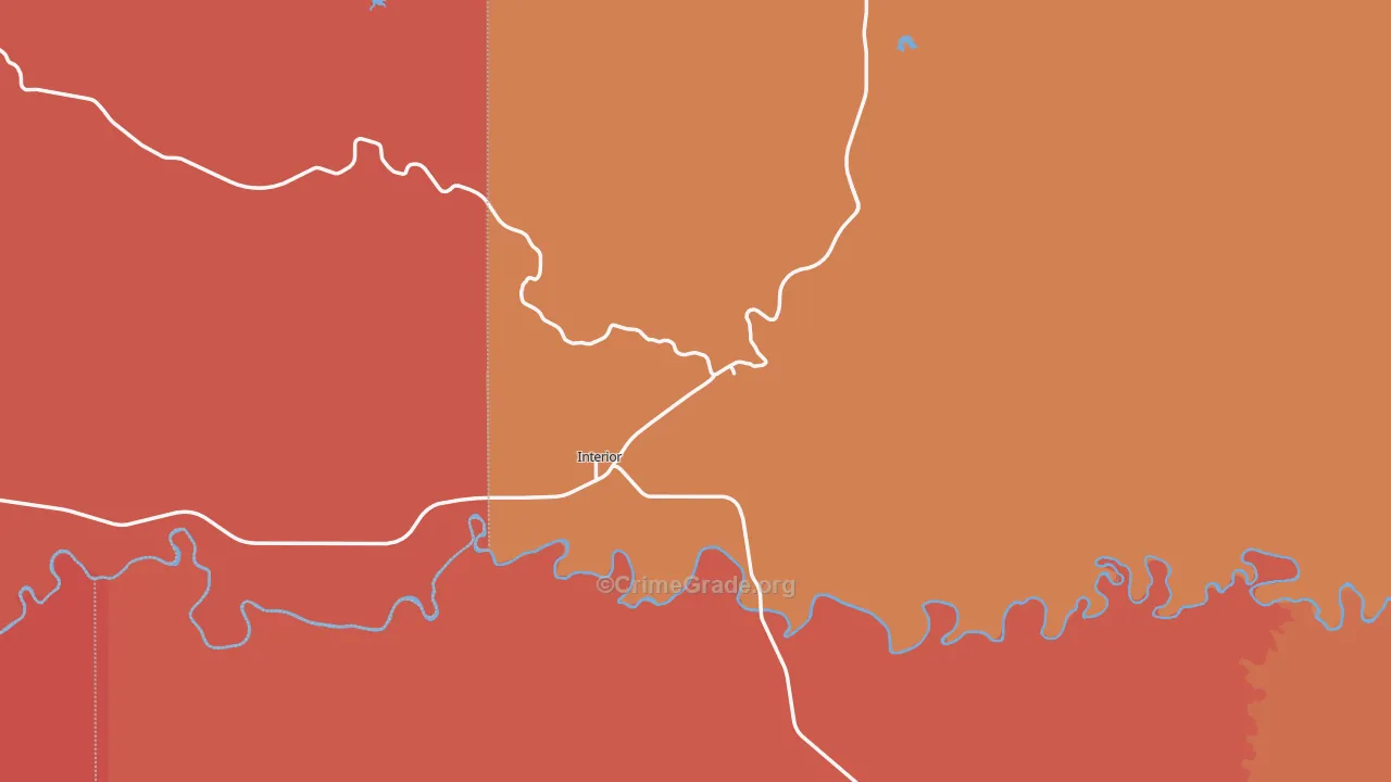 Interior, SD Map of Vandalism Rates
