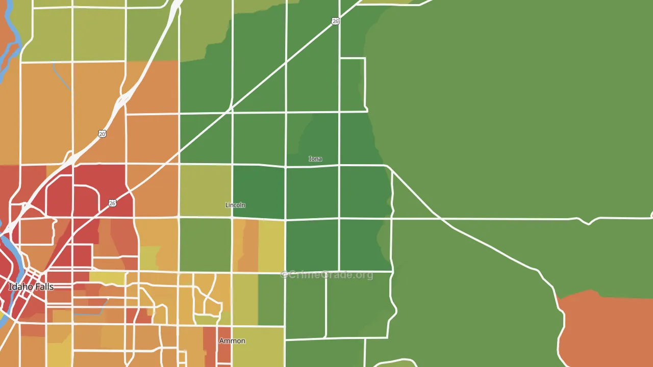Iona, ID Map of Vandalism Rates