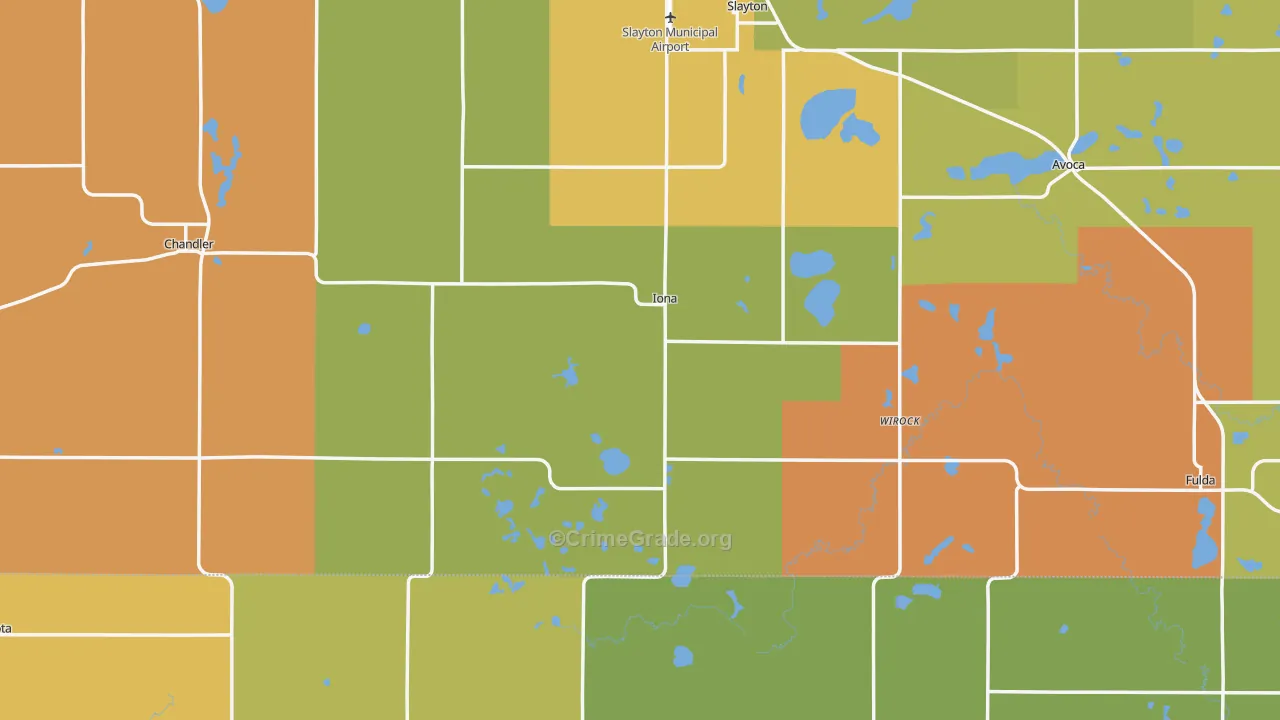 Iona, MN Map of Vandalism Rates