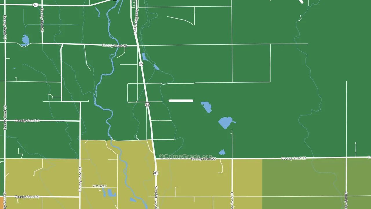 Ione, CO Map of Vandalism Rates