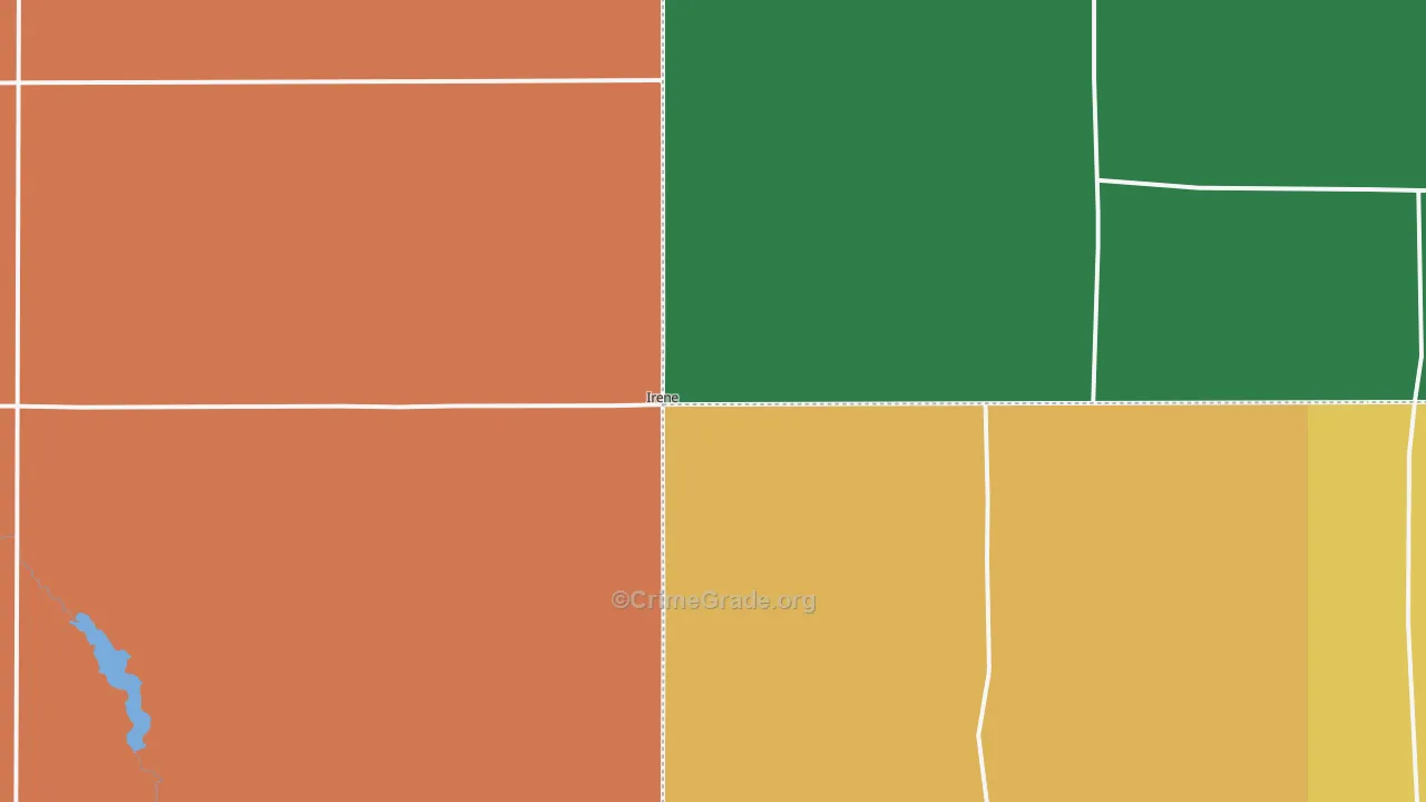 Irene, SD Map of Vandalism Rates