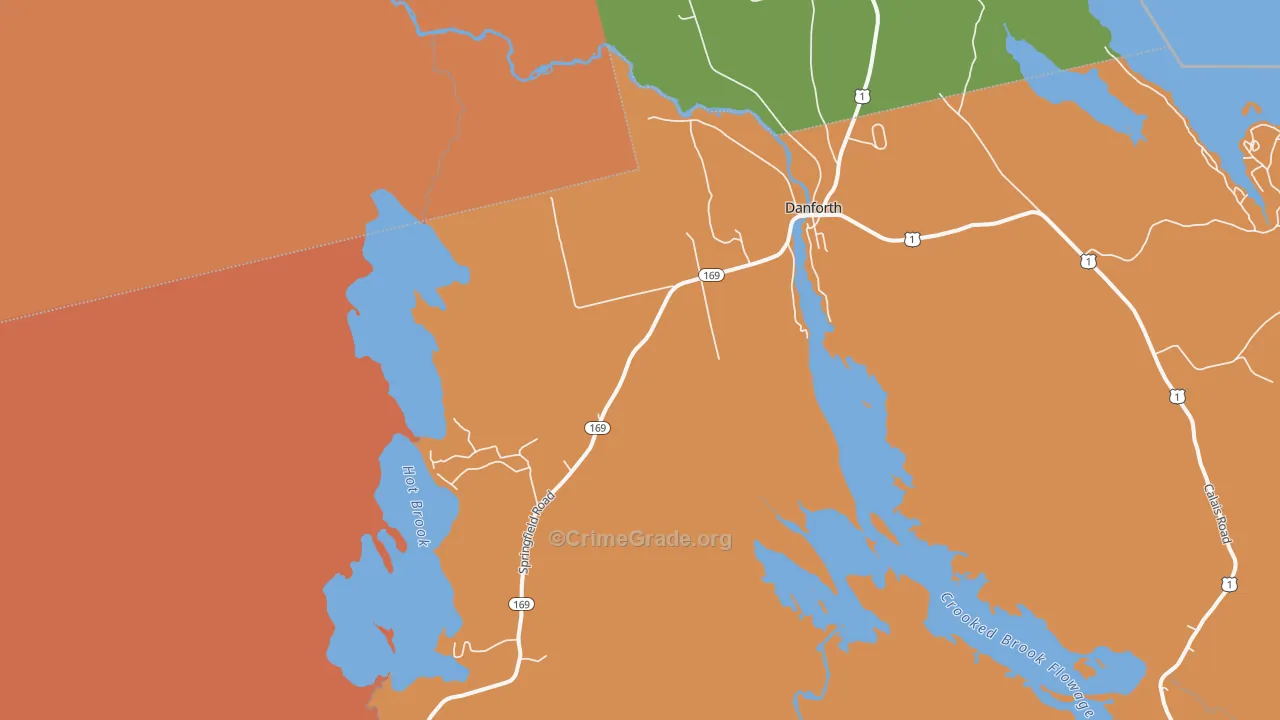 Irish Settlement, ME Map of Vandalism Rates