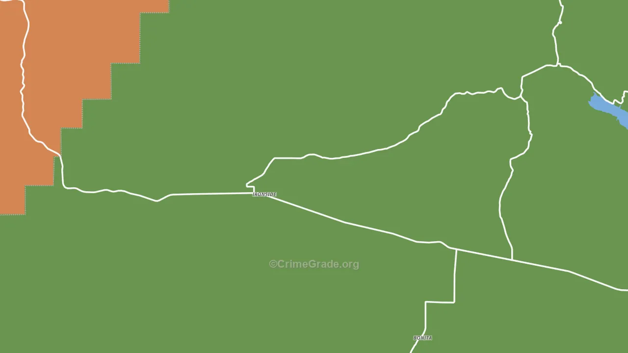Ironside, OR Map of Vandalism Rates