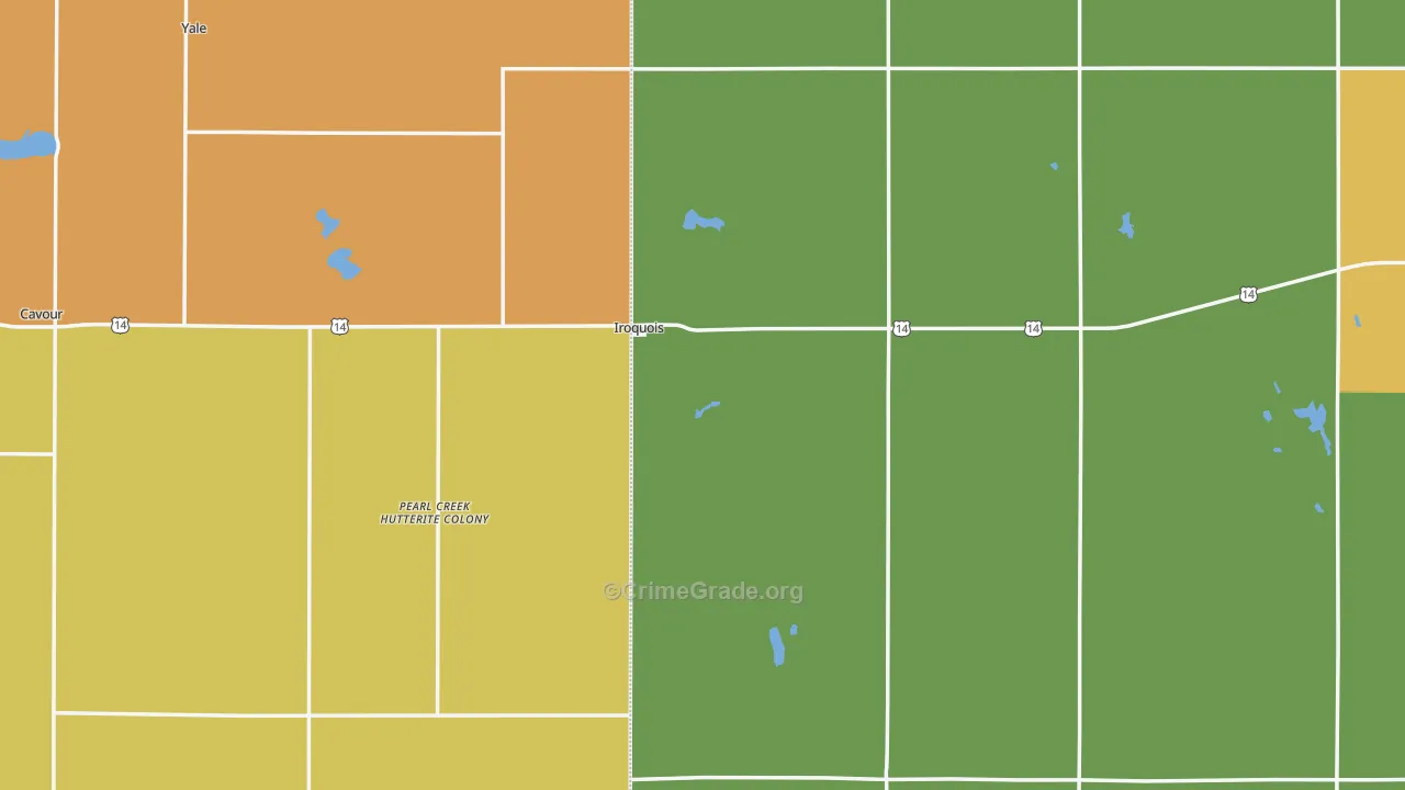 Iroquois, SD Map of Vandalism Rates