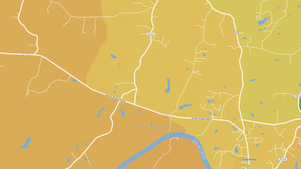 Irwin, VA Map of Vandalism Rates