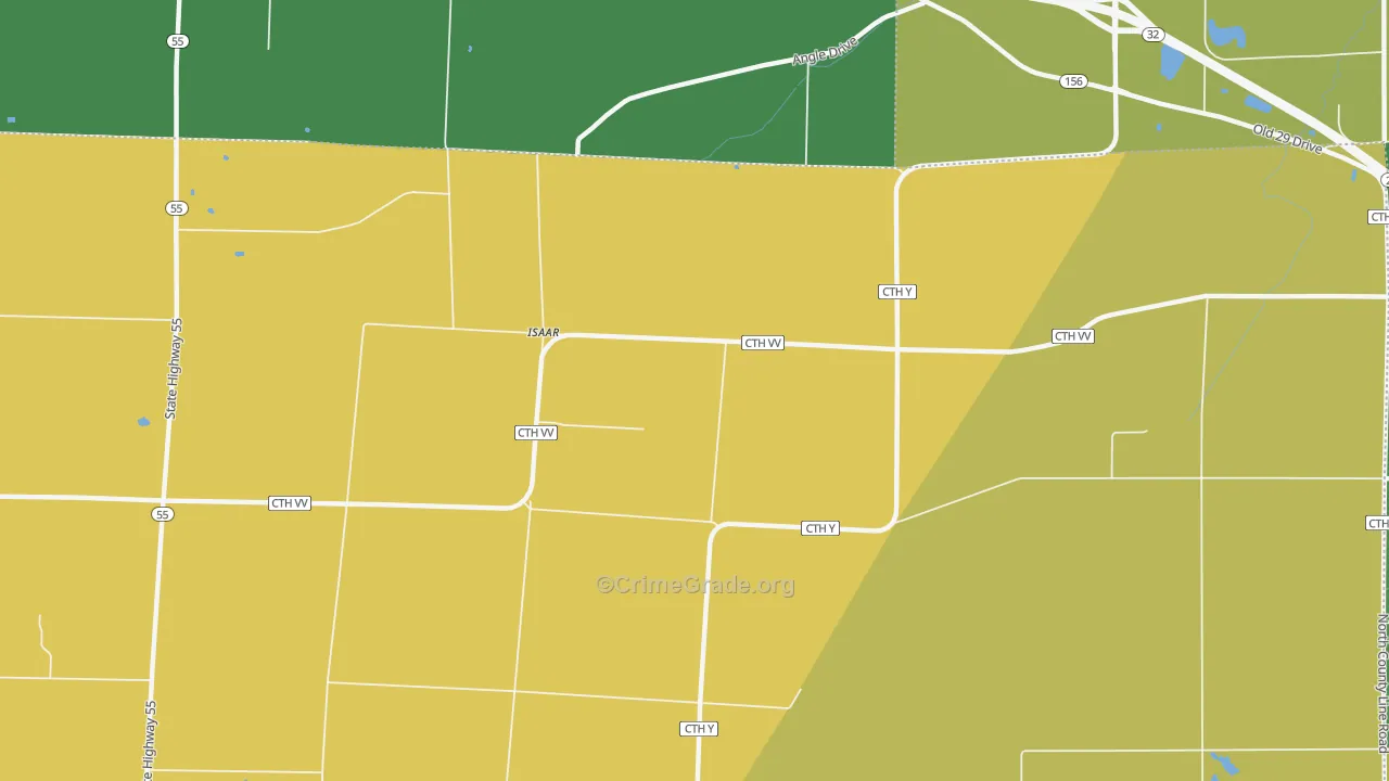 Isaar, WI Map of Vandalism Rates
