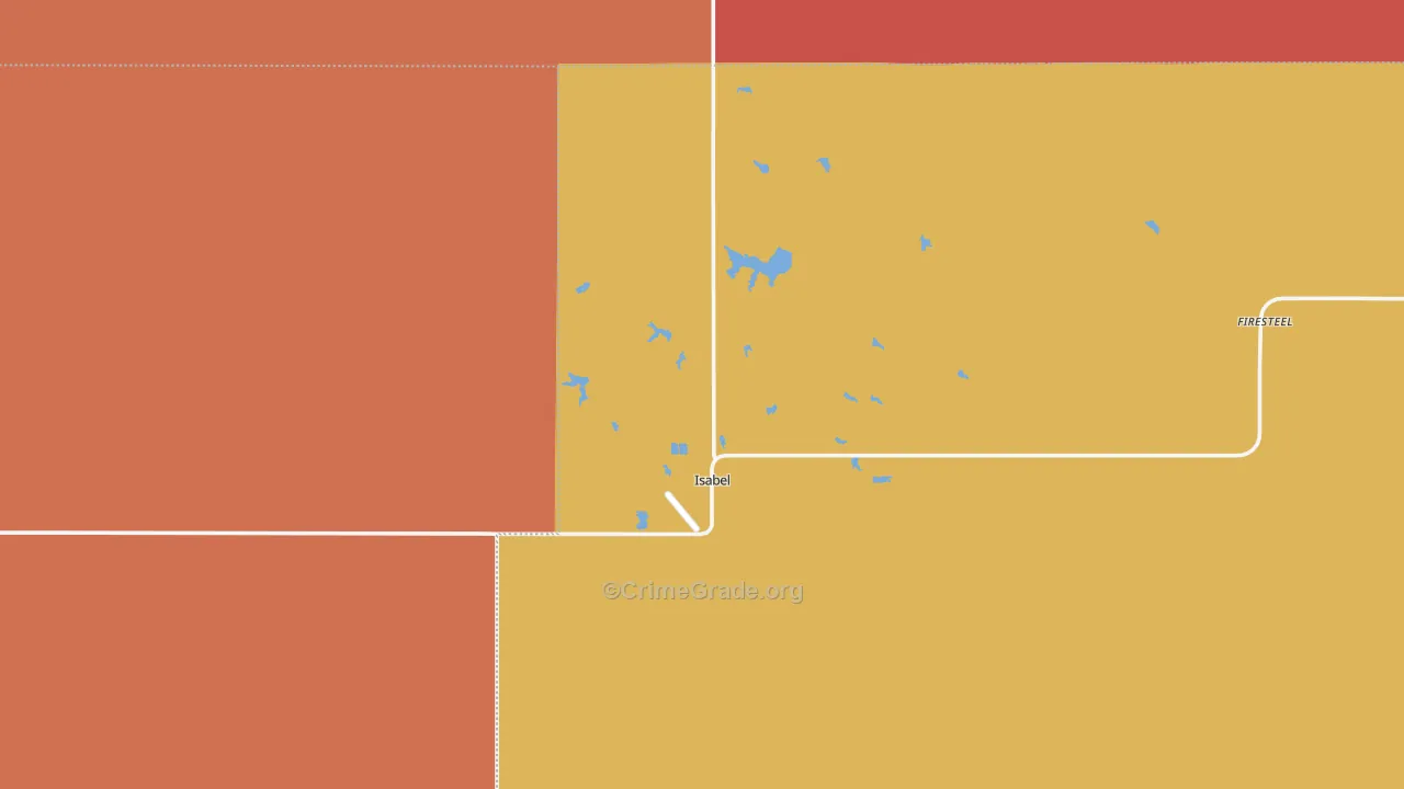 Isabel, SD Map of Vandalism Rates