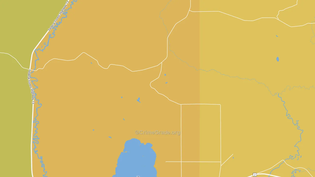 Isabella, MI Map of Vandalism Rates