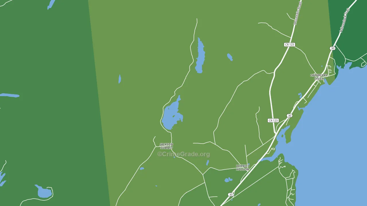 Jackson Summit, NY Map of Vandalism Rates