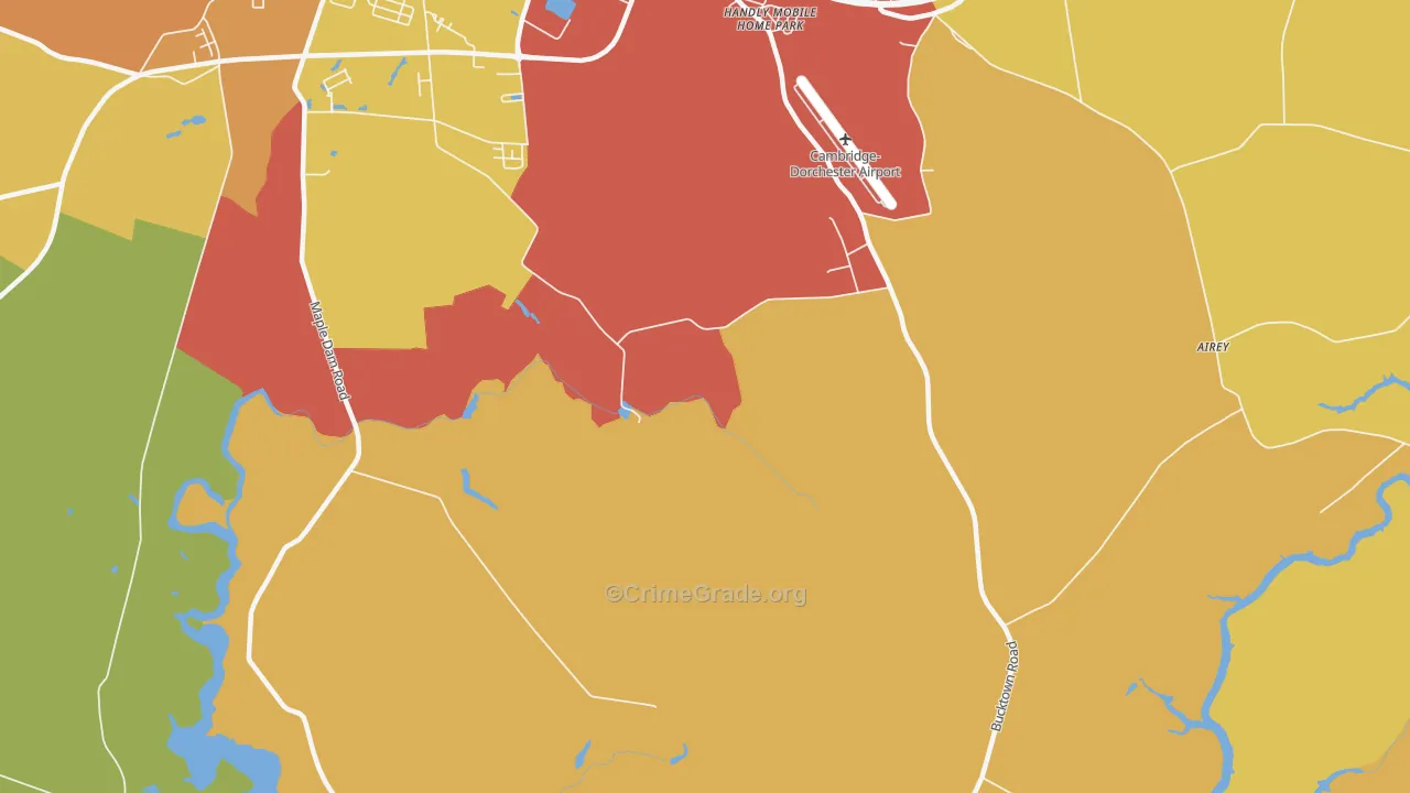 Jacktown, MD Map of Vandalism Rates