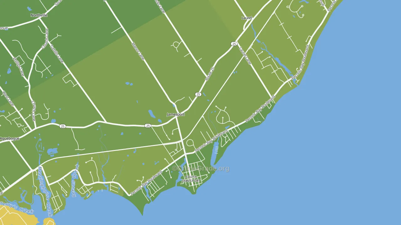 Jamesport, NY Map of Vandalism Rates