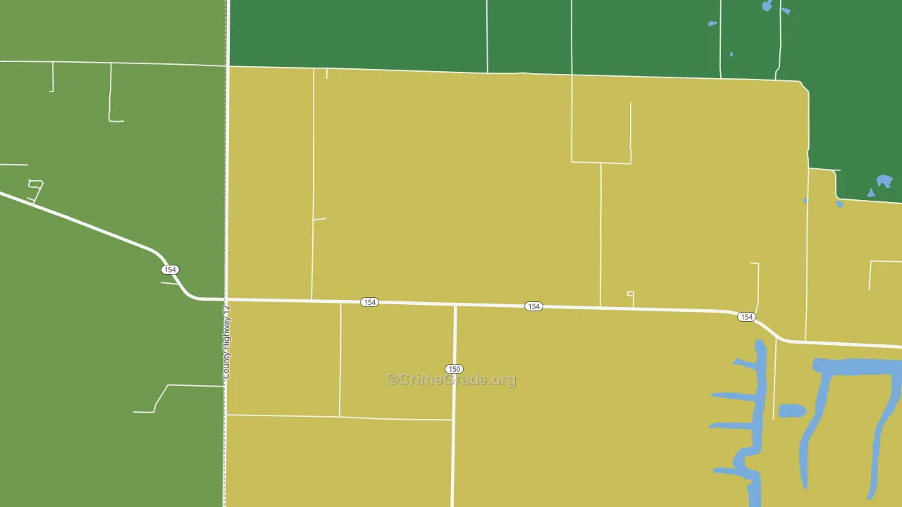 Jamestown, IL Map of Vandalism Rates