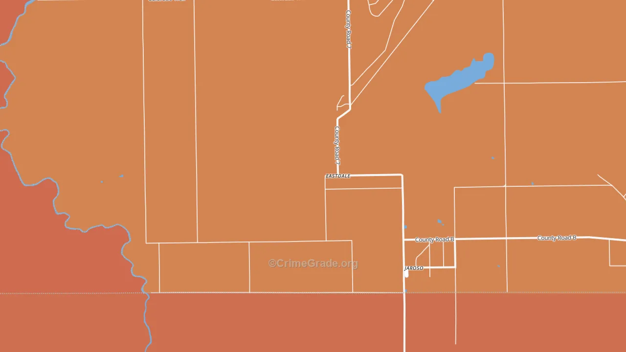 Jaroso, CO Map of Vandalism Rates