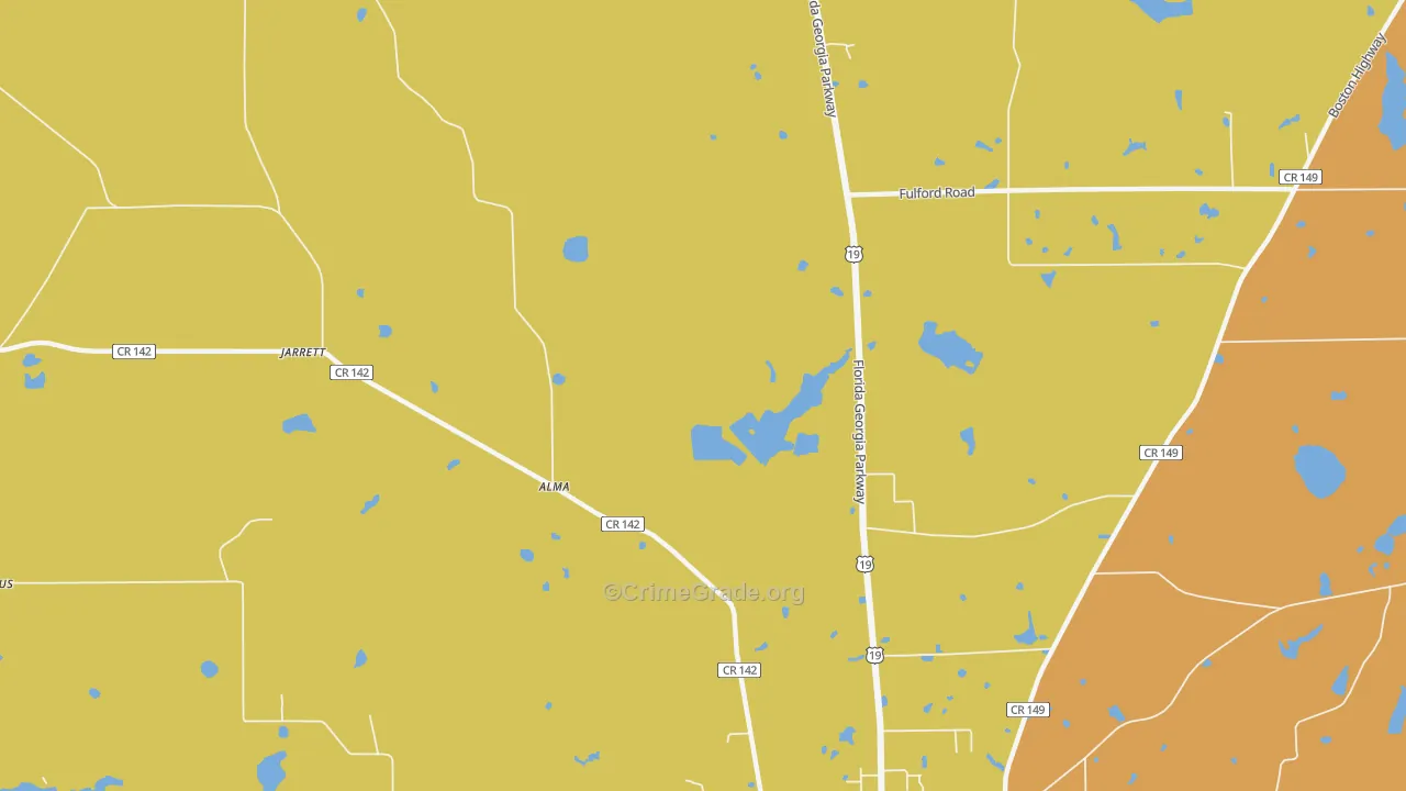Jarrott, FL Map of Vandalism Rates