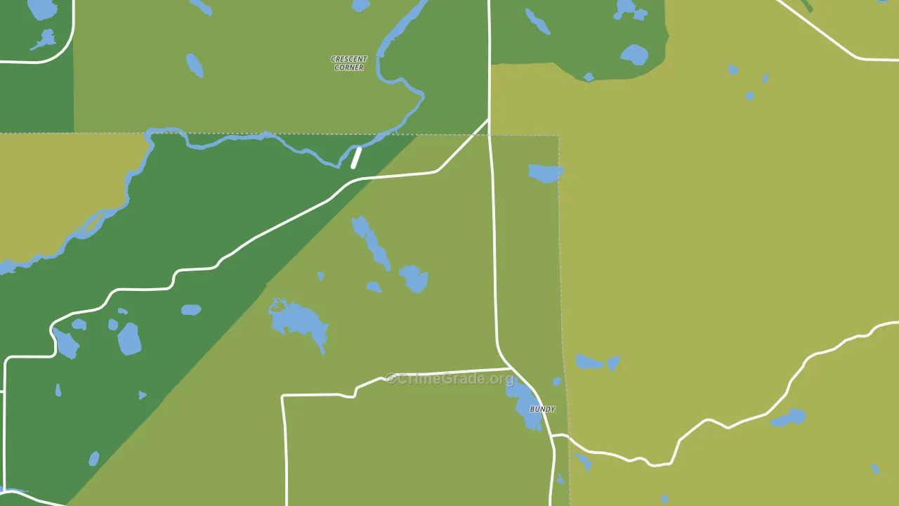 Jeffris, WI Map of Vandalism Rates