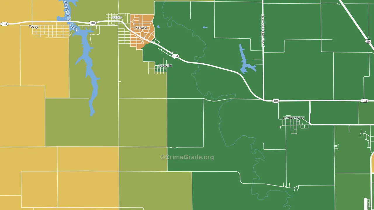 Jeiseyville, IL Map of Vandalism Rates