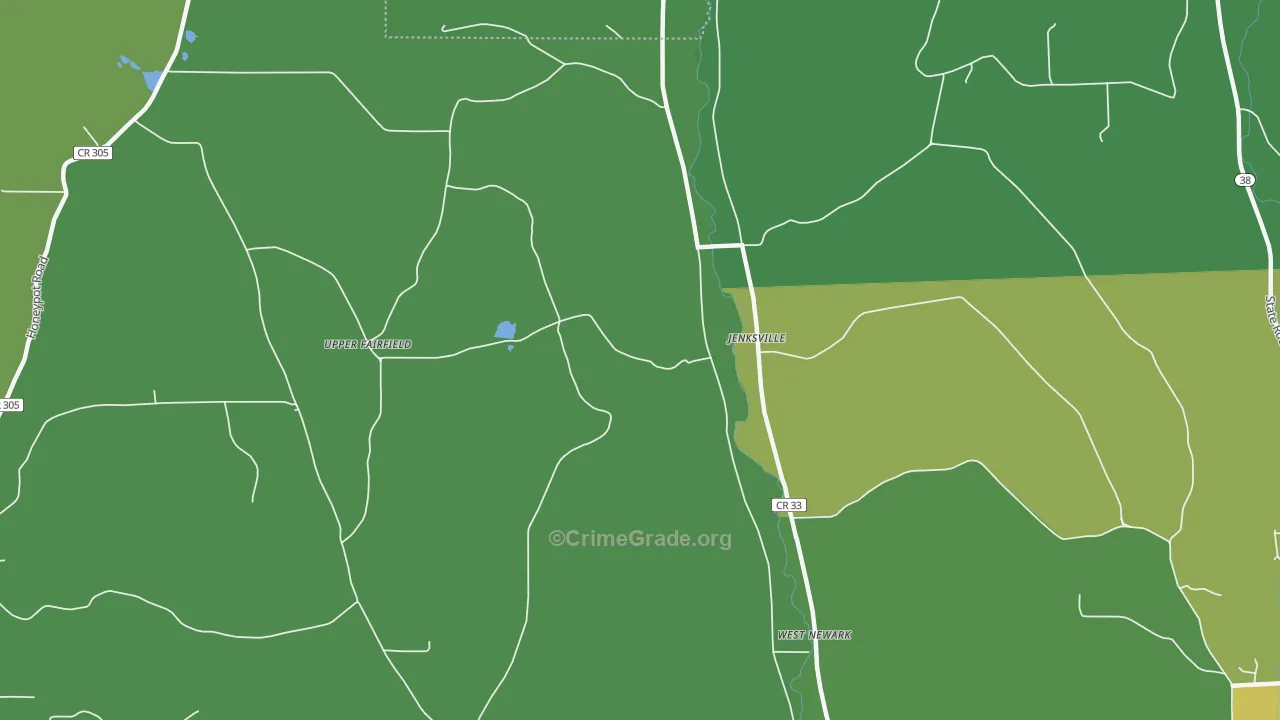 Jenksville, NY Map of Vandalism Rates