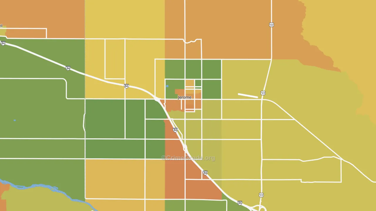 Jerome, ID Map of Vandalism Rates