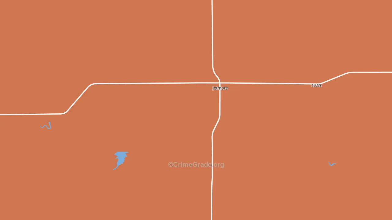 Jetmore, KS Map of Vandalism Rates
