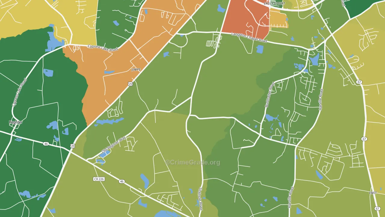 Jimps, GA Map of Vandalism Rates