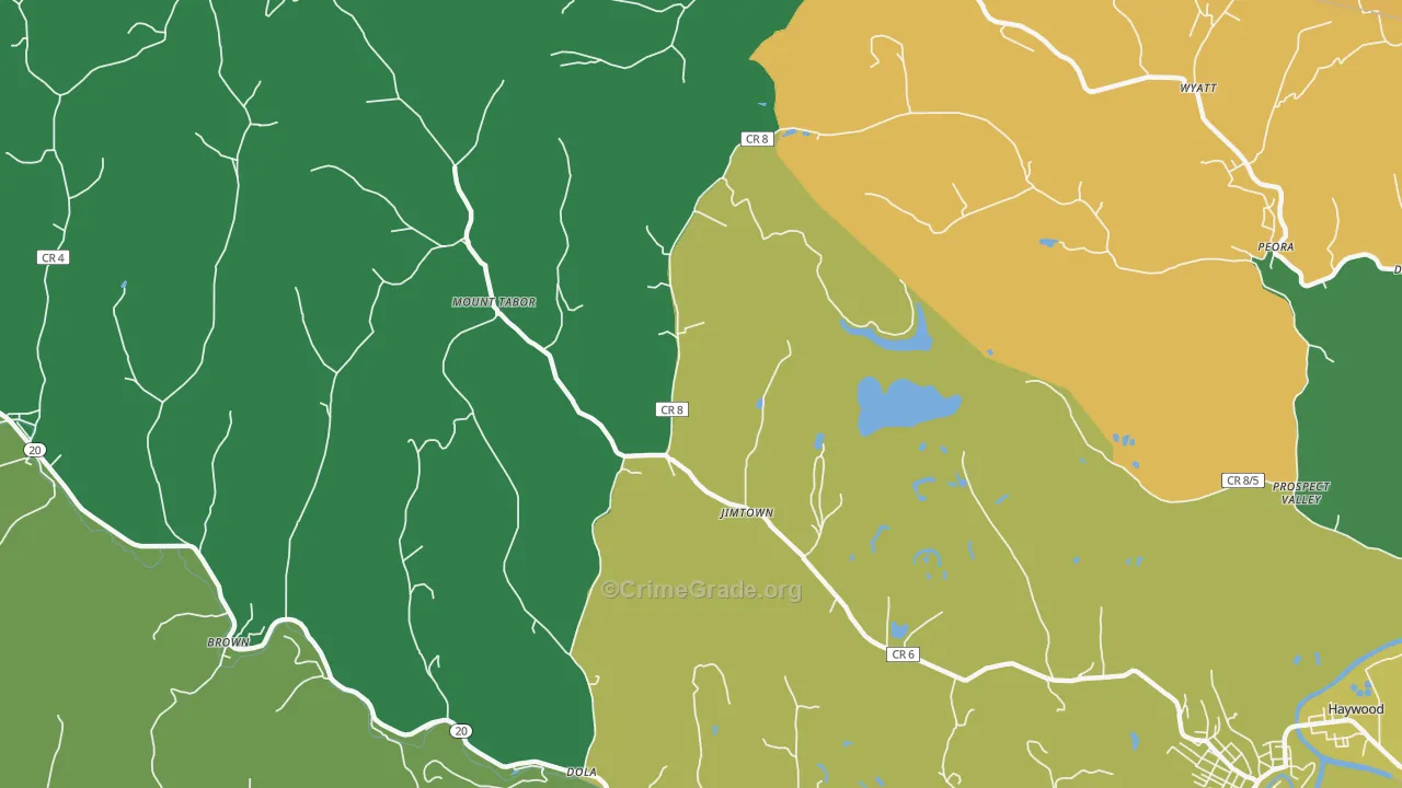Jimtown, WV Map of Vandalism Rates