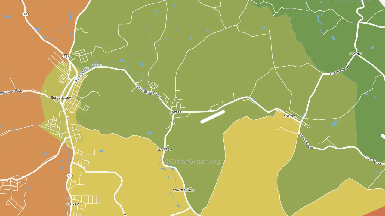 Joffre, PA Map of Vandalism Rates