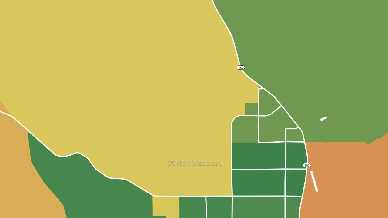 Johnnie, NV Map of Vandalism Rates