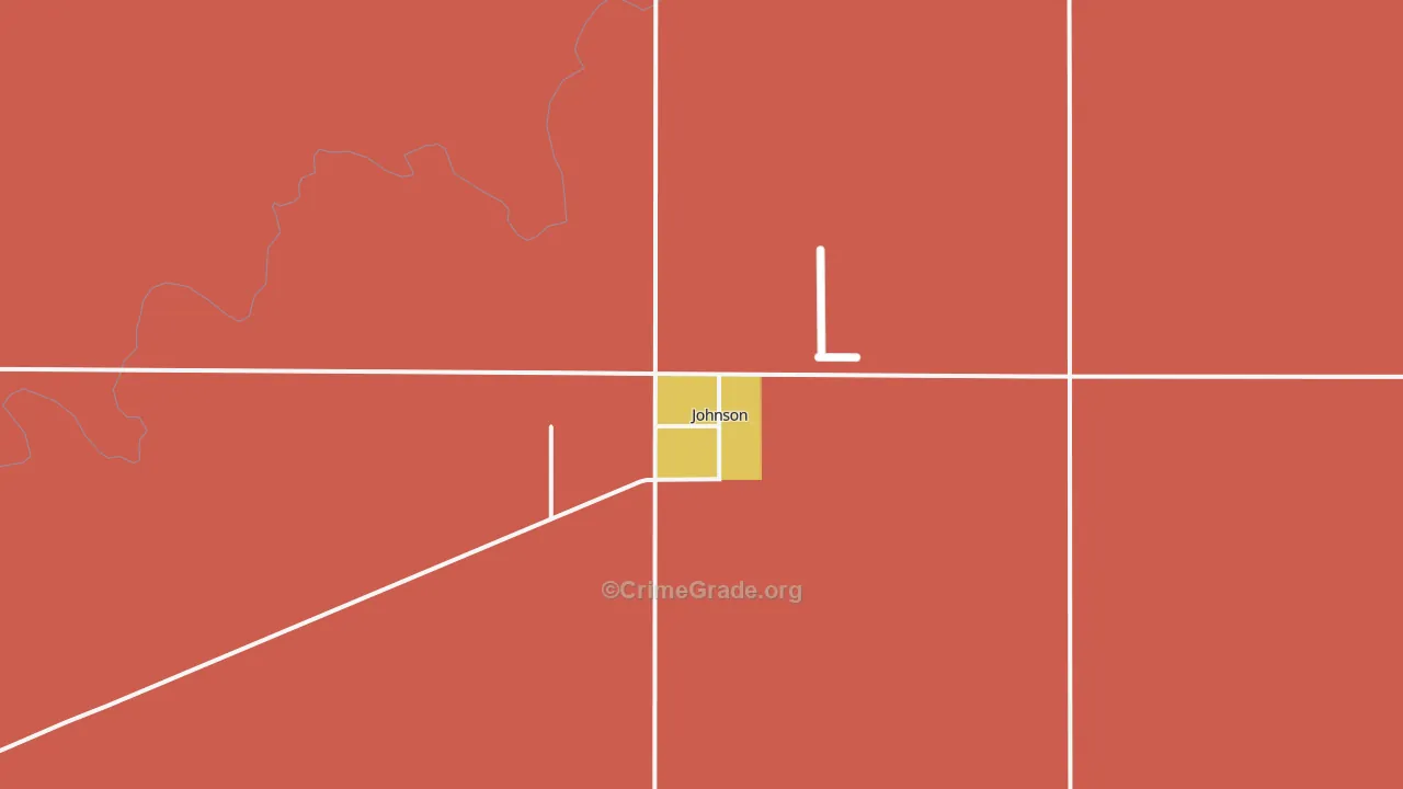 Johnson City, KS Map of Vandalism Rates