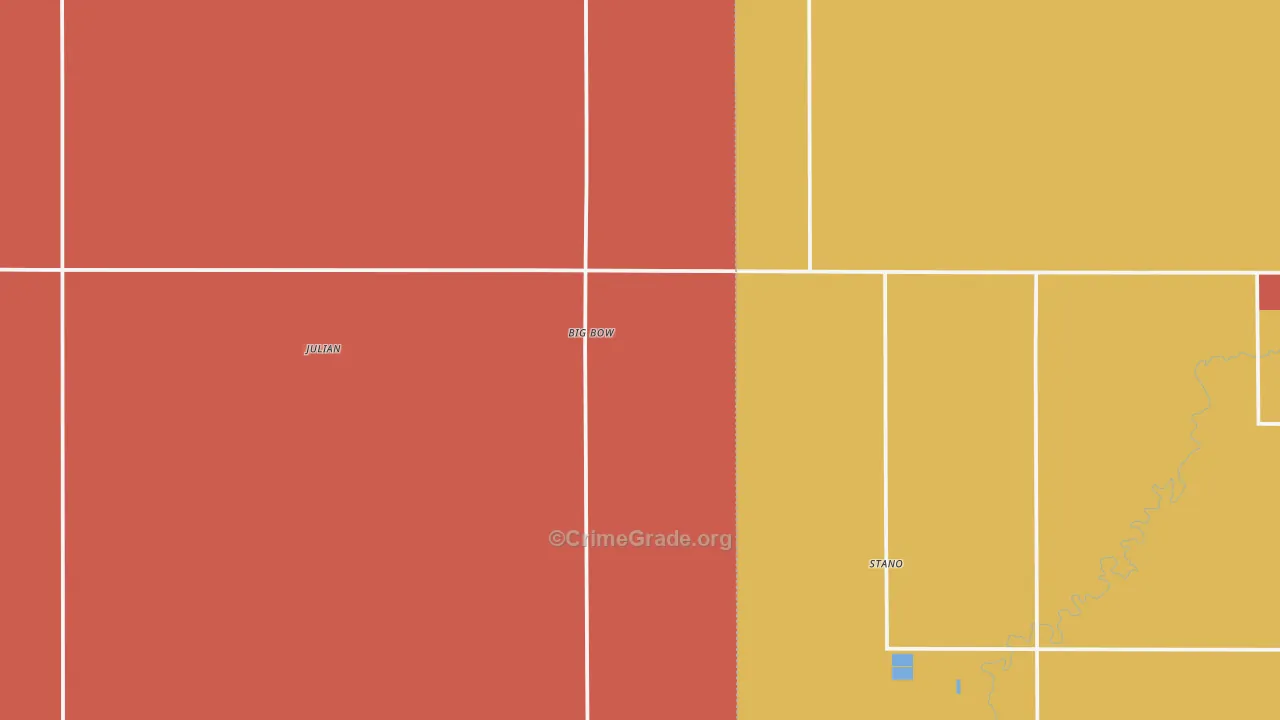 Johnson, KS Map of Vandalism Rates