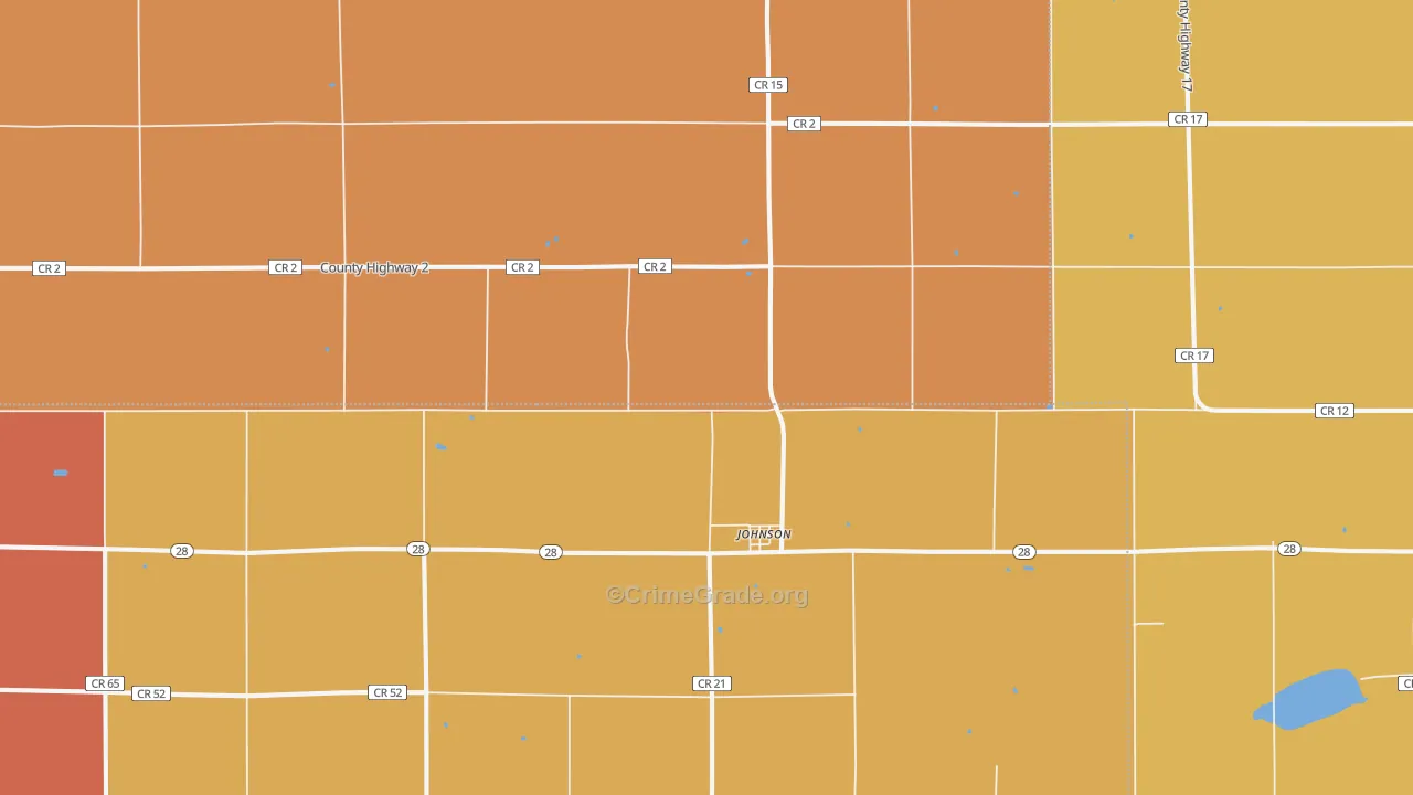 Johnson, MN Map of Vandalism Rates