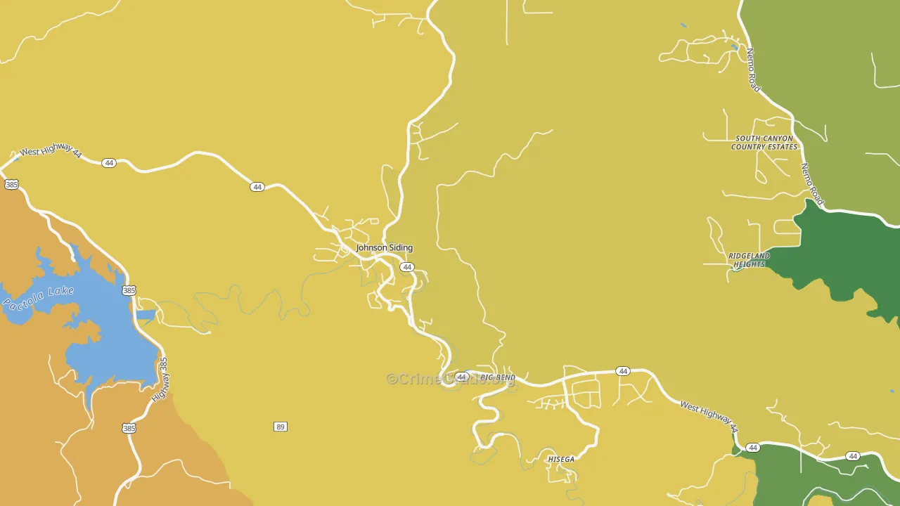 Johnson Siding, SD Map of Vandalism Rates