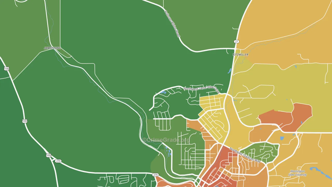 Johnson, WA Map of Vandalism Rates