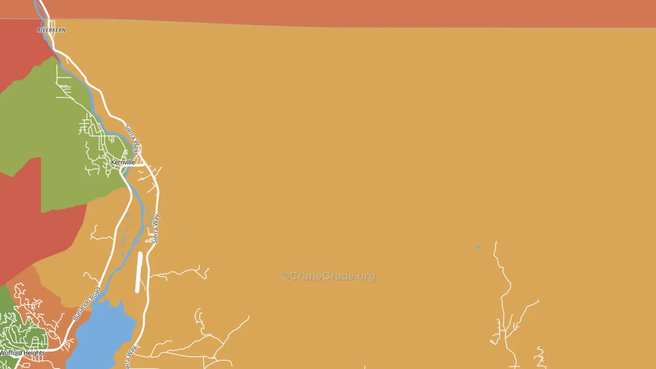 Johnsondale, CA Map of Vandalism Rates