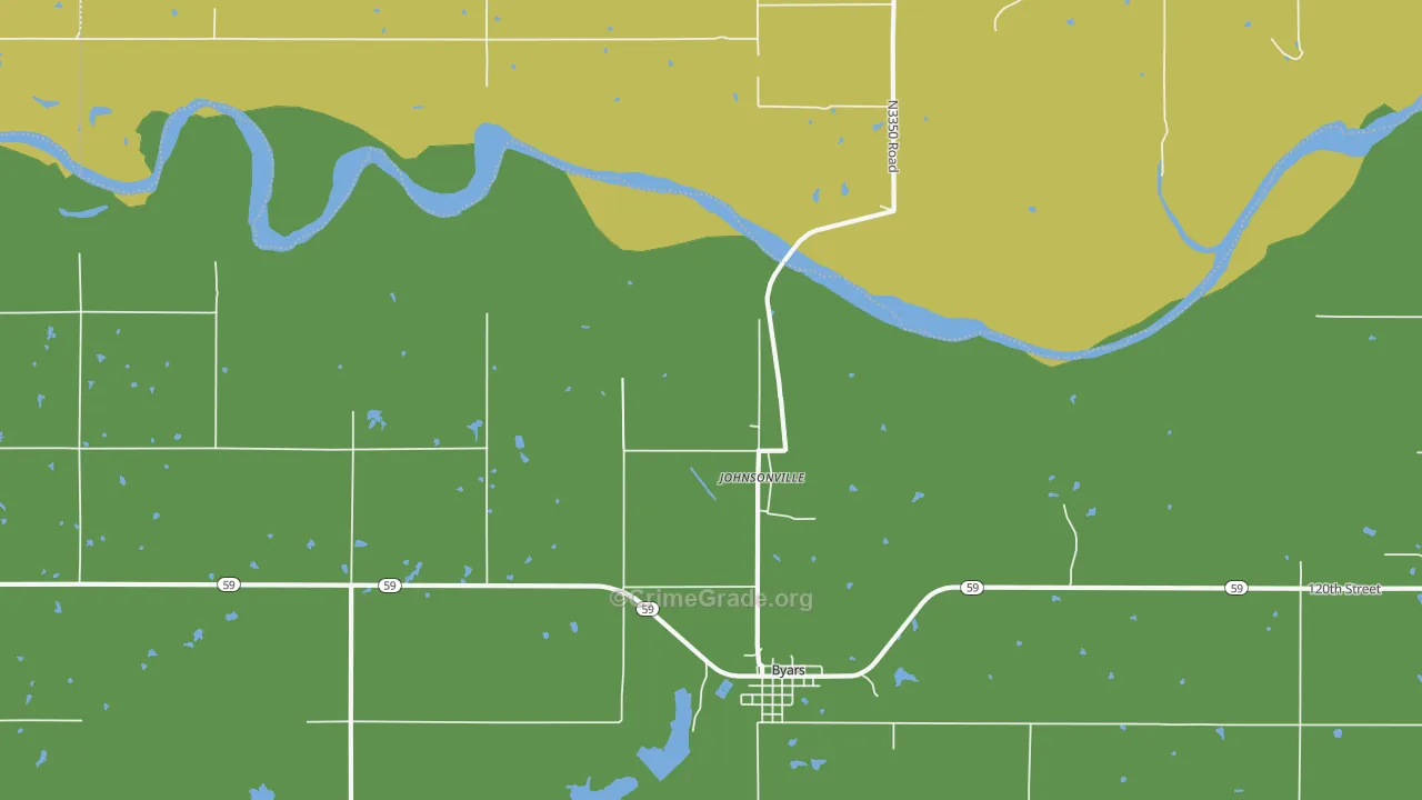 Johnsonville, OK Map of Vandalism Rates