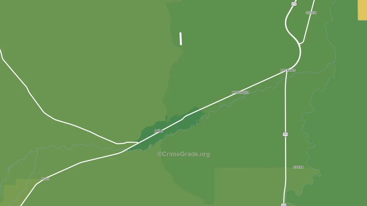Joliet, MT Map of Vandalism Rates