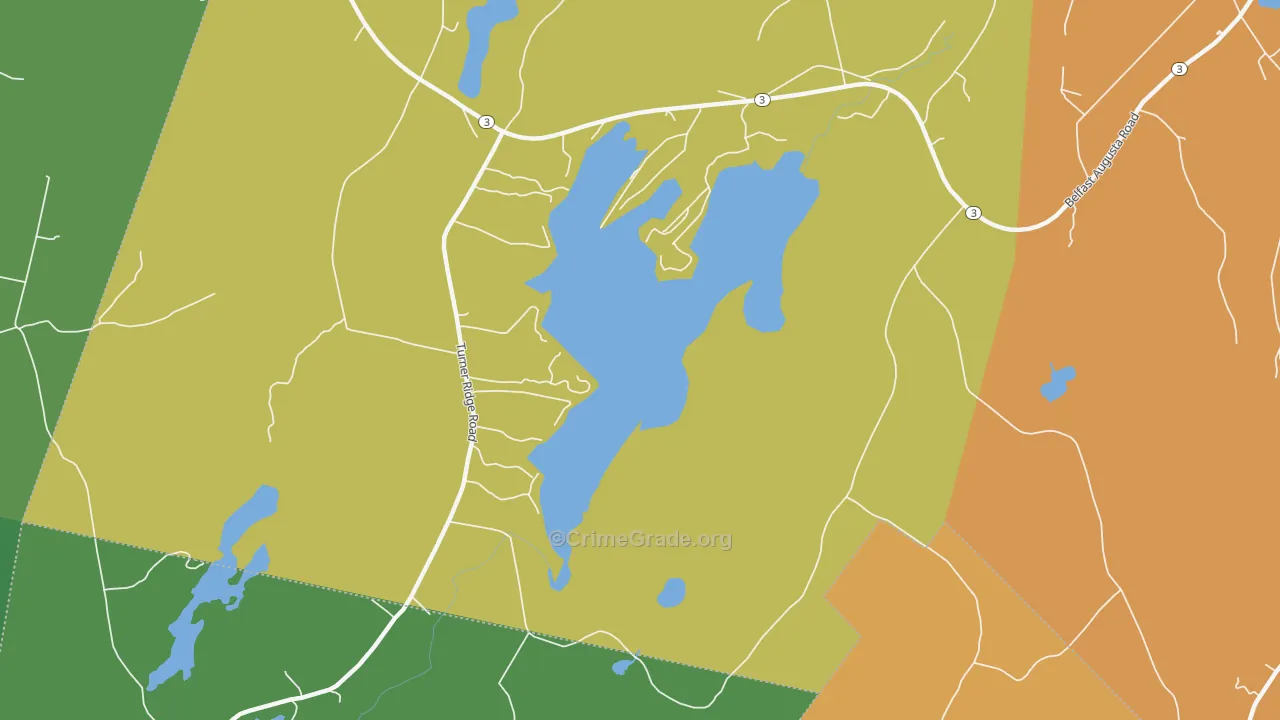 Jones Corner, ME Map of Vandalism Rates