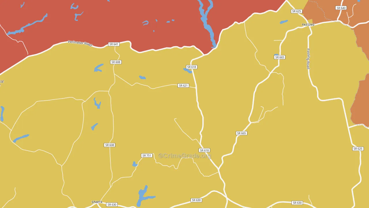Jones Corner, VA Map of Vandalism Rates