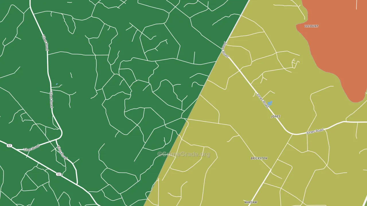 Jones, GA Map of Vandalism Rates