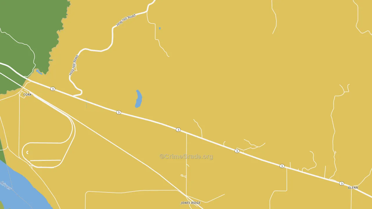 Jones Ridge, IL Map of Vandalism Rates